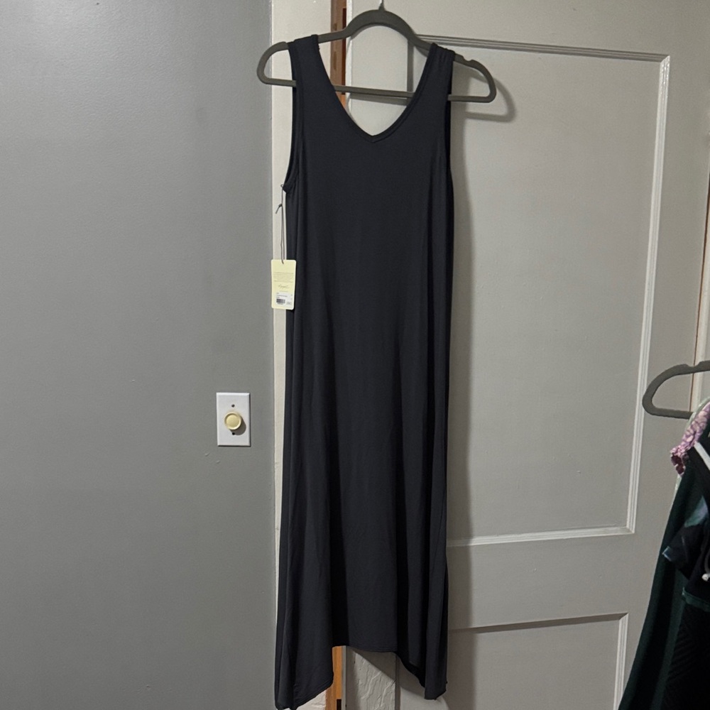 Margaret O'Leary Handkerchief Vee Dress in Shadow